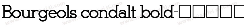 Bourgeols condalt bold字体转换